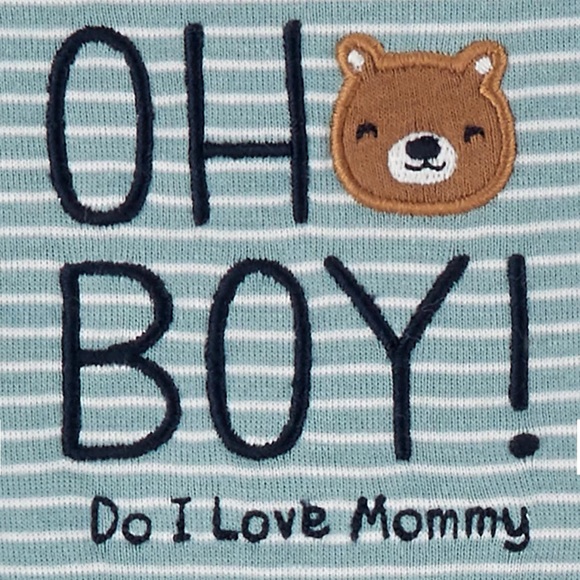 Carter’s Boy 3-piece Bear Bodysuits and pant set - Picture 3 of 3